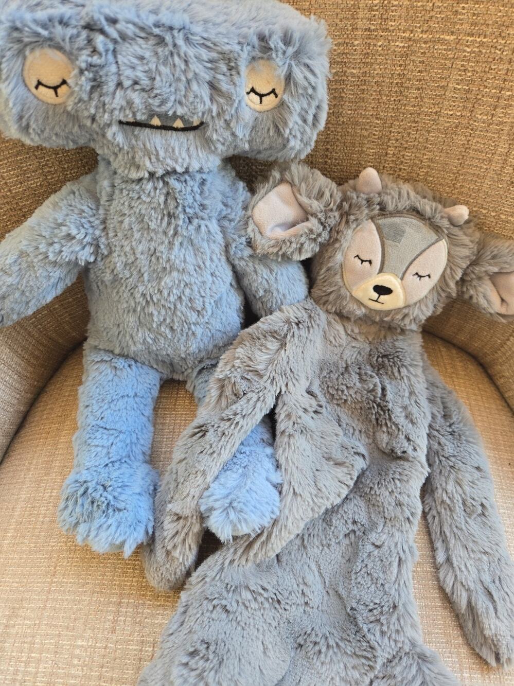 SLUMBERKINS GRAY IBEX And Hammerhead SNUGGLER Super SOFT PLUSH Toy Lot